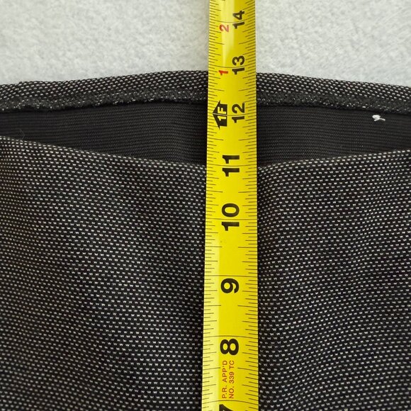 Chicos Women's Pull-on Elastic Waist Faux Pockets Pin Print Black/Gray Pants 14R - Picture 8 of 10